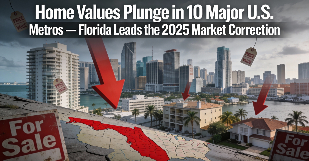Home Values Plunge in 10 Major U.S. Metros_ Florida Leads the Pack in 2025 Market Correction