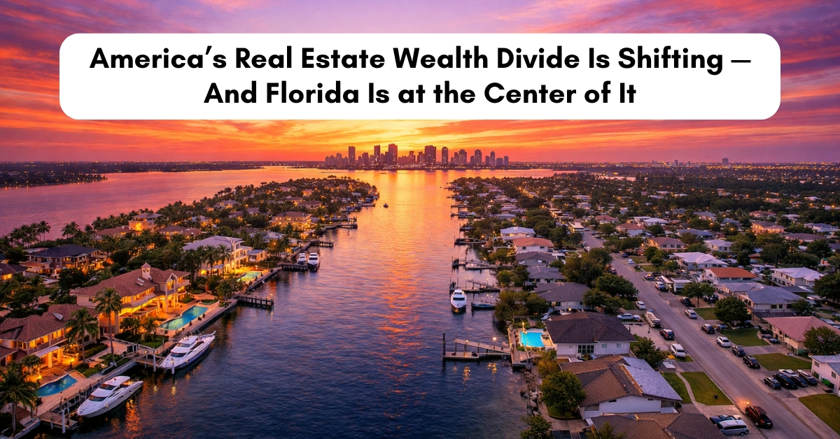 America’s Real Estate Wealth Divide Is Shifting — And Florida Is at the Center of It